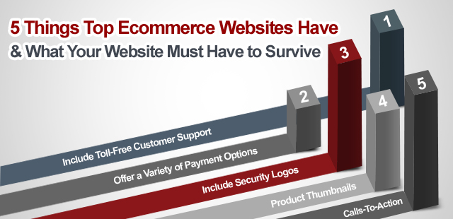 5 Things Top Ecommerce Websites Have and What Your Website Must Have to Survive